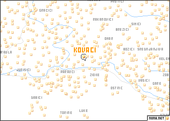 map of Kovači