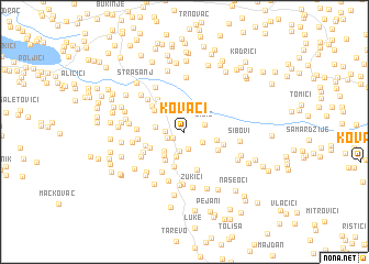 map of Kovači