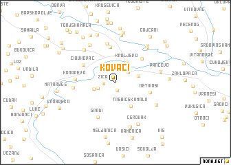 map of Kovači