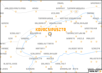 map of Kovácsipuszta