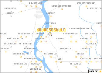 map of Kovacsosdůlő