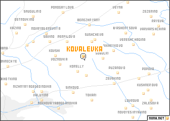 map of Kovalëvka