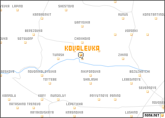 map of Kovalëvka