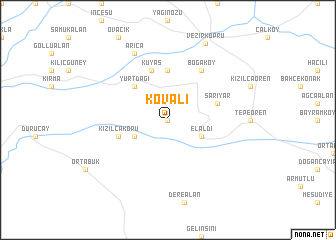 map of Kovalı