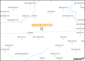 map of Koverzhitsy