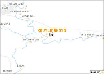 map of Kovylinskaya