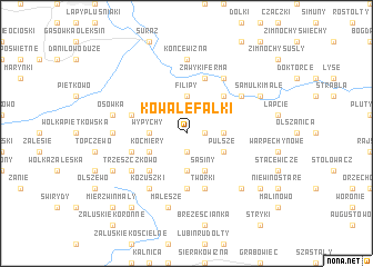 map of Kowale Falki