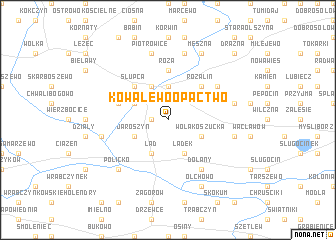 map of Kowalewo Opactwo