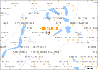 map of Kowalewo
