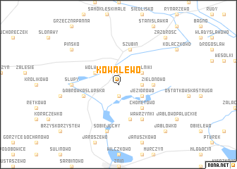 map of Kowalewo