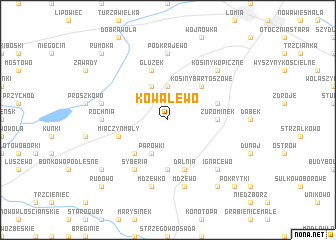 map of Kowalewo
