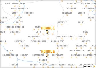 map of Kowale