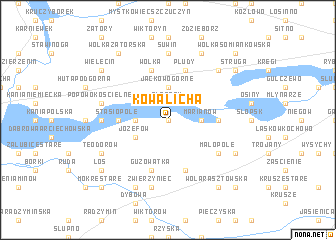 map of Kowalicha