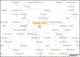map of Kowalowy