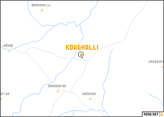 map of Kowdhalli