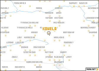 map of Koweła