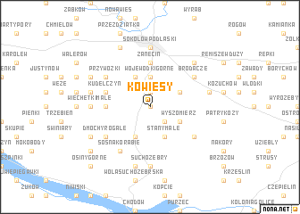 map of Kowiesy