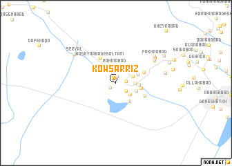 map of Kows̄arrīz