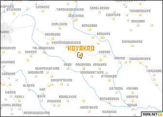 map of Koyakro