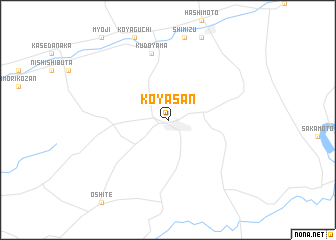 map of Kōyasan