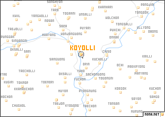 map of Kŏyŏl-li