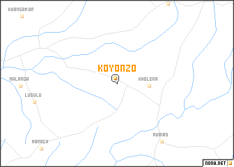 map of Koyonzo