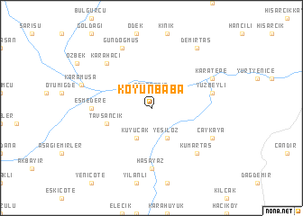 map of Koyunbaba