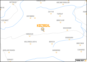 map of Kozağıl