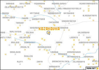 map of Kozakovka