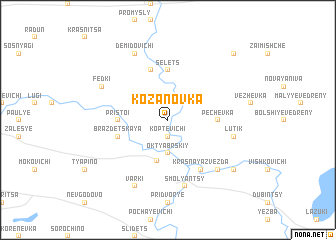 map of Kozanovka