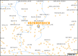 map of Kozaperovica