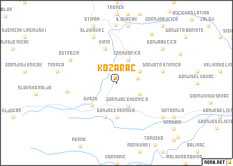 map of Kozarac