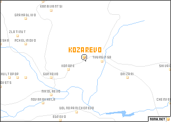 map of Kozarevo