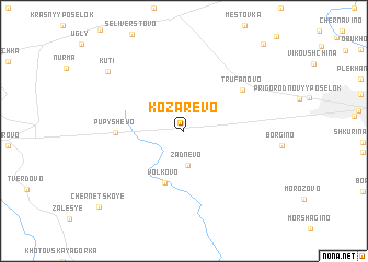 map of Kozarevo