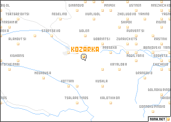 map of Kozarka
