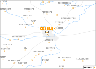 map of Kozel\
