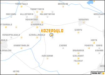 map of Középdůlő