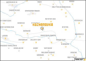 map of Kozhanovka