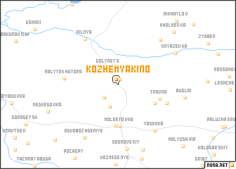 map of Kozhemyakino