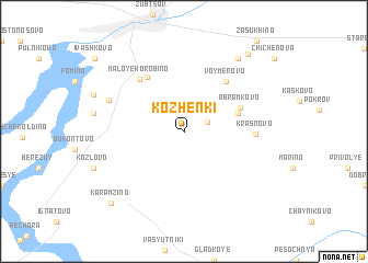 map of Kozhenki