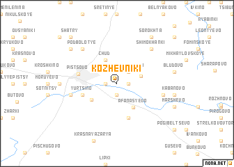 map of Kozhevniki