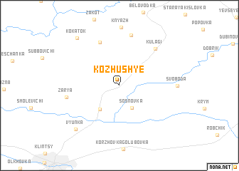 map of Kozhush\