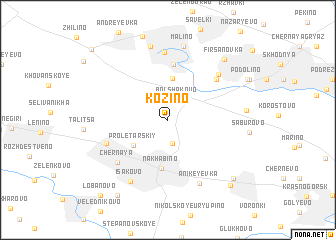 map of Kozino