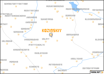 map of Kozinskiy