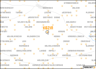 map of Kozin