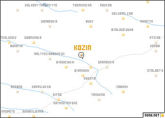 map of Kozin