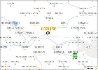 map of Kozitse