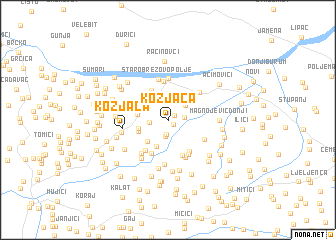 map of Kozjača