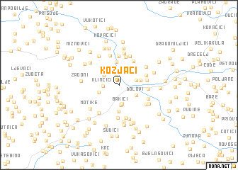 map of Kozjaci