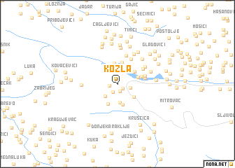 map of Kozla